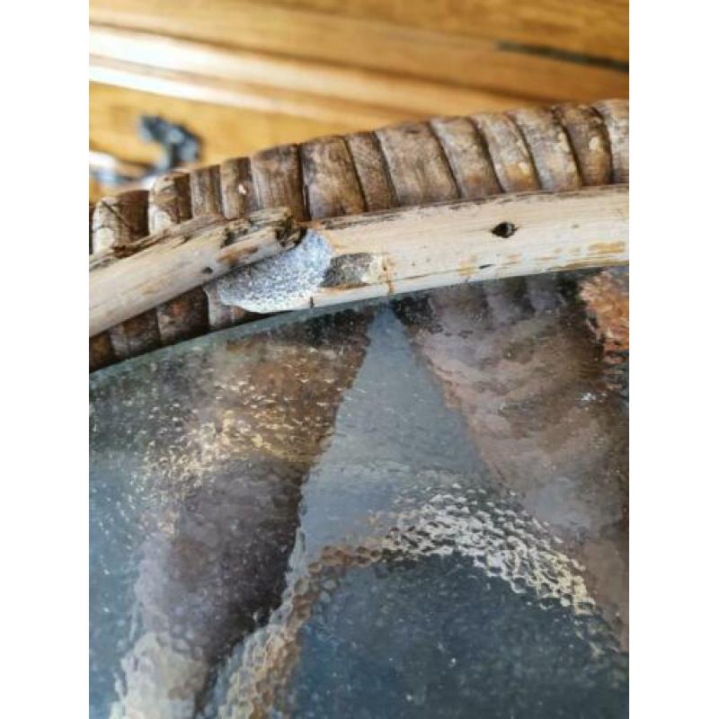 Vintage rotan tafeltje