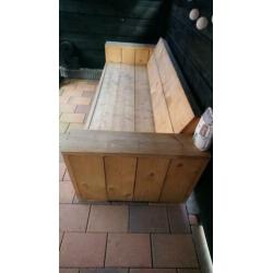 Mooie houten bank