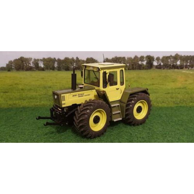 Mb Trac 1600 van Weise Toys verbouwd op brede banden 1/32