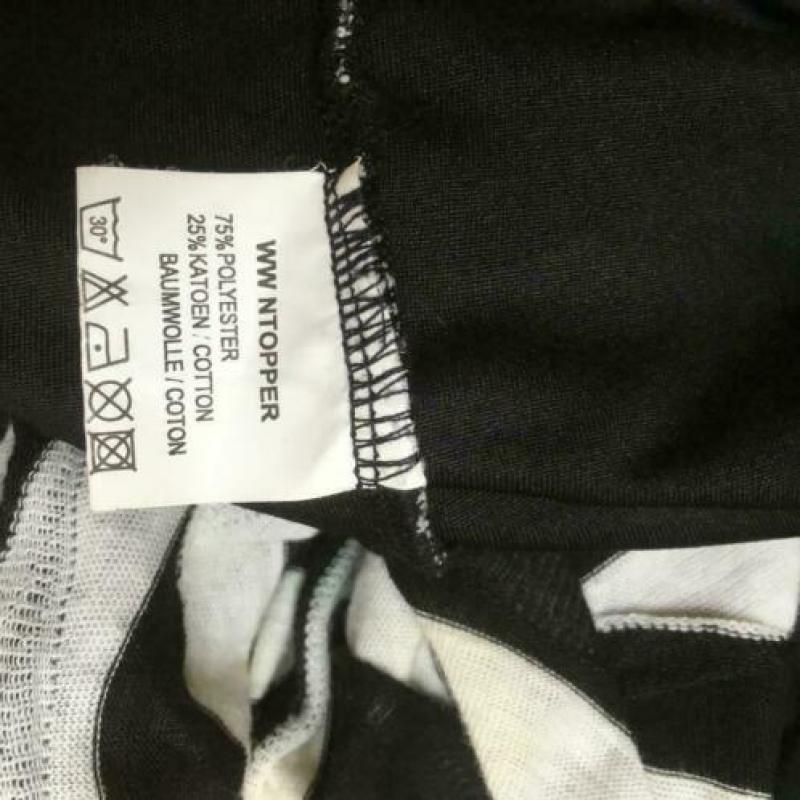 4036 Zwart/witte gestreepte jurk tuniek COOLCAT; Mt=M"