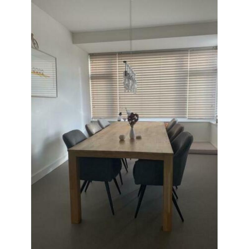 Tafel 100*220, blank eikenhout