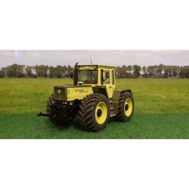 Mb Trac 1600 van Weise Toys verbouwd op brede banden 1/32