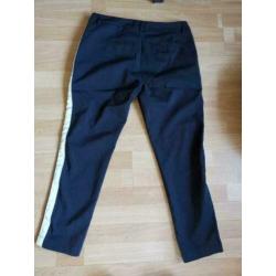 Maison Scotch tailored mooie zwarte 7/8 pantalon met bies M