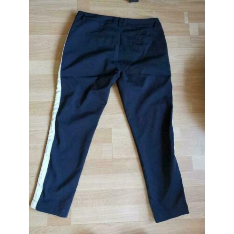 Maison Scotch tailored mooie zwarte 7/8 pantalon met bies M