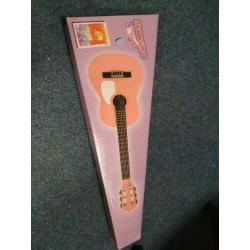 Kinder gitaar roze