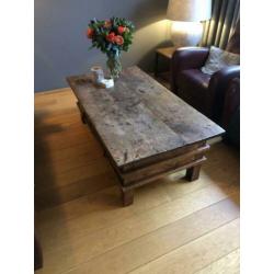 Teakhouten salontafel (afmeting 1380 x 750)