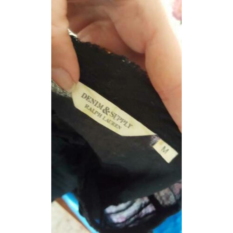 ZGAN zwarte RALPH LAUREN blouse top mt M 38/40, topje zwart
