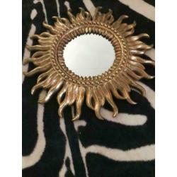 sunburst spiegel vintage Hollywood Regency