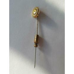 AANBIEDING antieke victorian vergulde hoedenpin stickpin