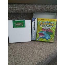 POKEMON leaf green game boy advance compleet