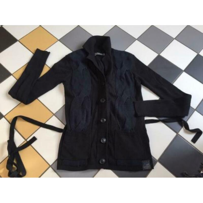 Wrangler wol wollen katoen gebreid kabel vest xs greensboro