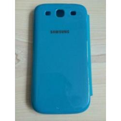 Samsung Galaxy S3 i9300 Flip Cover / Case Lichtblauw