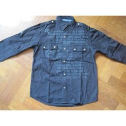 Zwarte stoere blouse, maat 152 (COOL CAT)