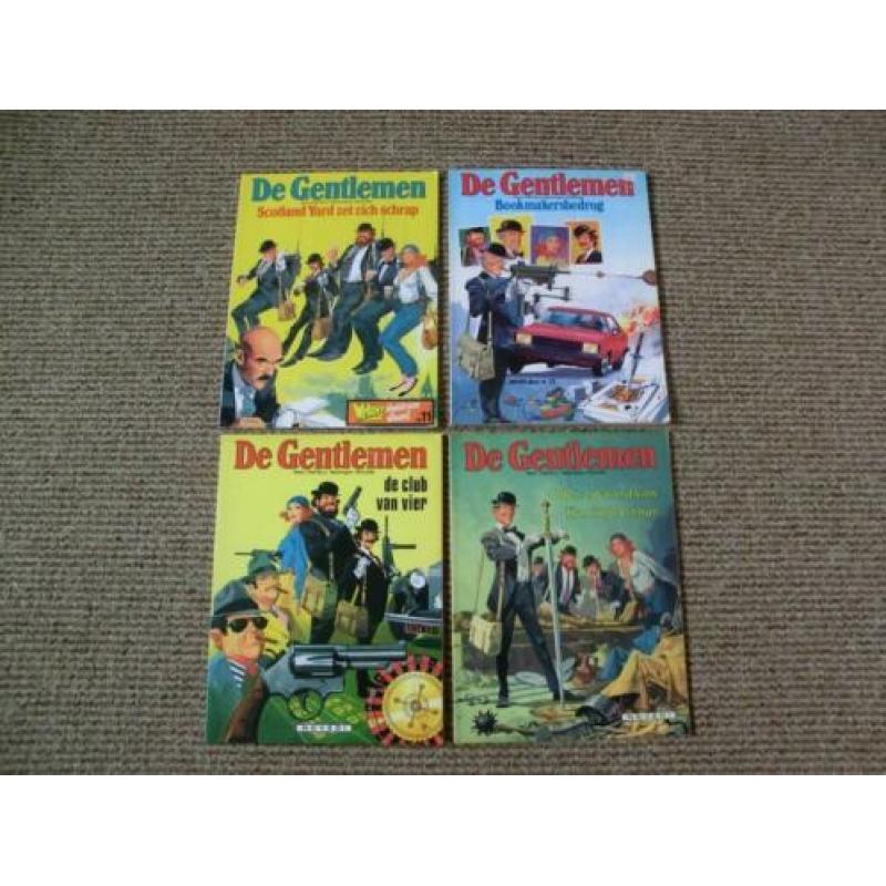 4 stripboeken uit de reeks van De Gentlemen