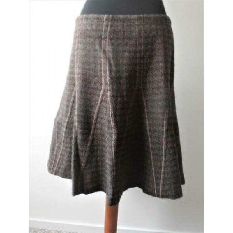 Essentiel Antwerp - prachtige bruine wollen rok mt 40