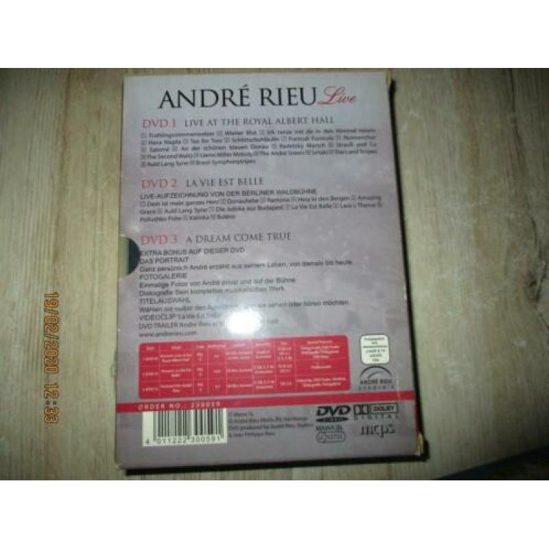 3 dvd box Andre Rieu concerten