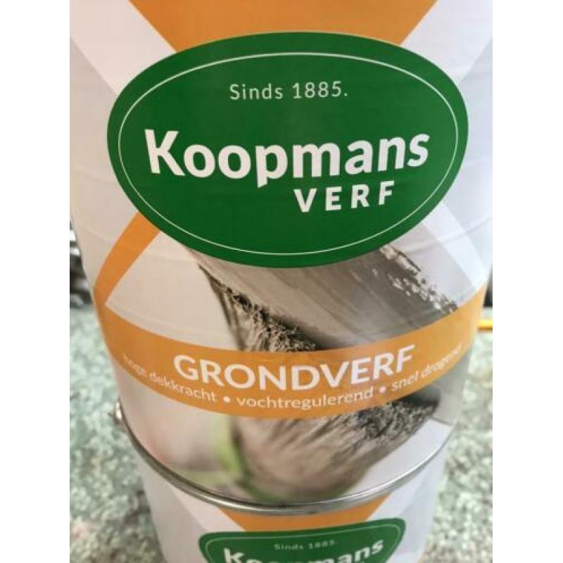Koopmans witte grondverf voor hout en metaal 2,5liter