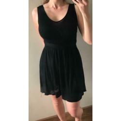 Supertrash fijngebreide zwarte jurk little black dress M