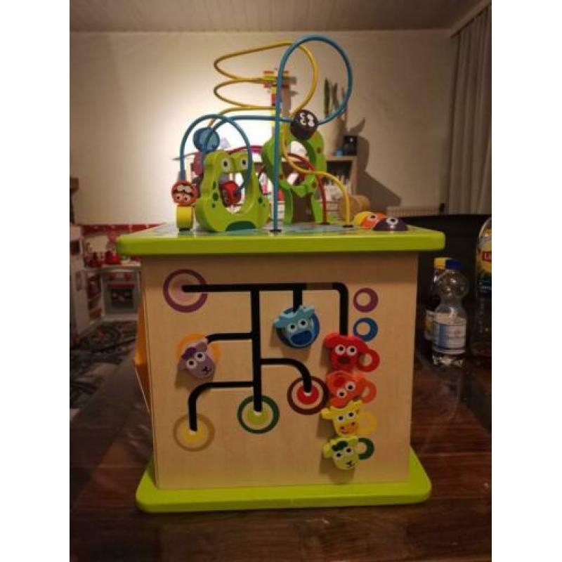 Houten speel kubus Hape