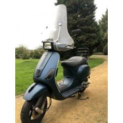 Vespa S50 4takt mat blauw