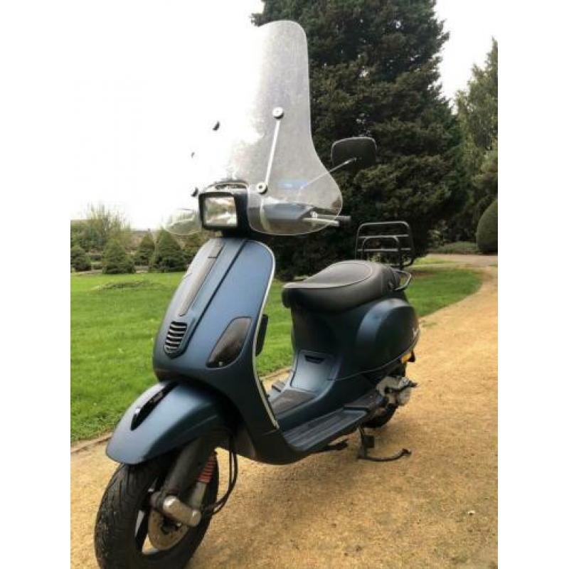 Vespa S50 4takt mat blauw