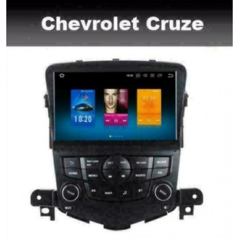 Chevrolet Cruze navigatie android 9.0 wifi carkit dab+ radio