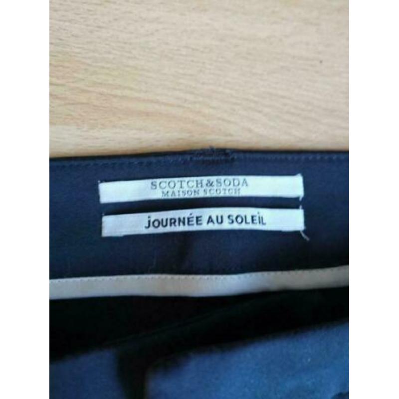 Maison Scotch tailored mooie zwarte 7/8 pantalon met bies M