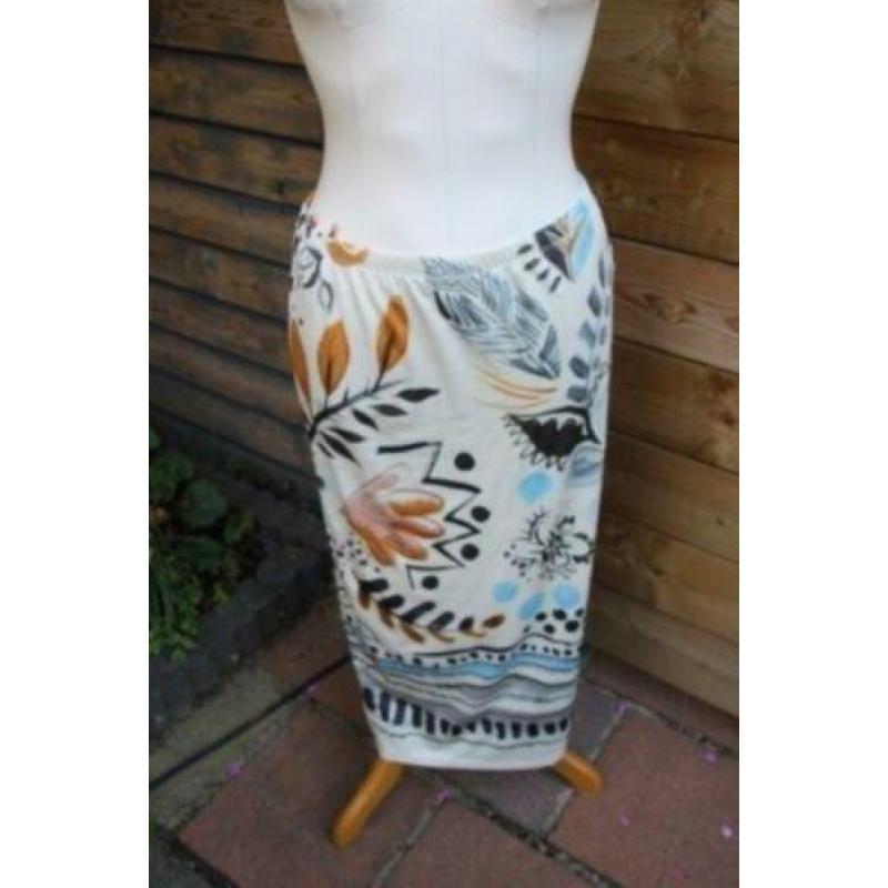 Rok creme/ blauw Didi mt S