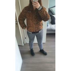 NIEUW! Jas bomberjack vest met tijgerprint 9lemons maat XL