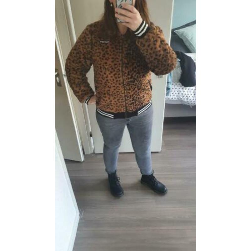 NIEUW! Jas bomberjack vest met tijgerprint 9lemons maat XL