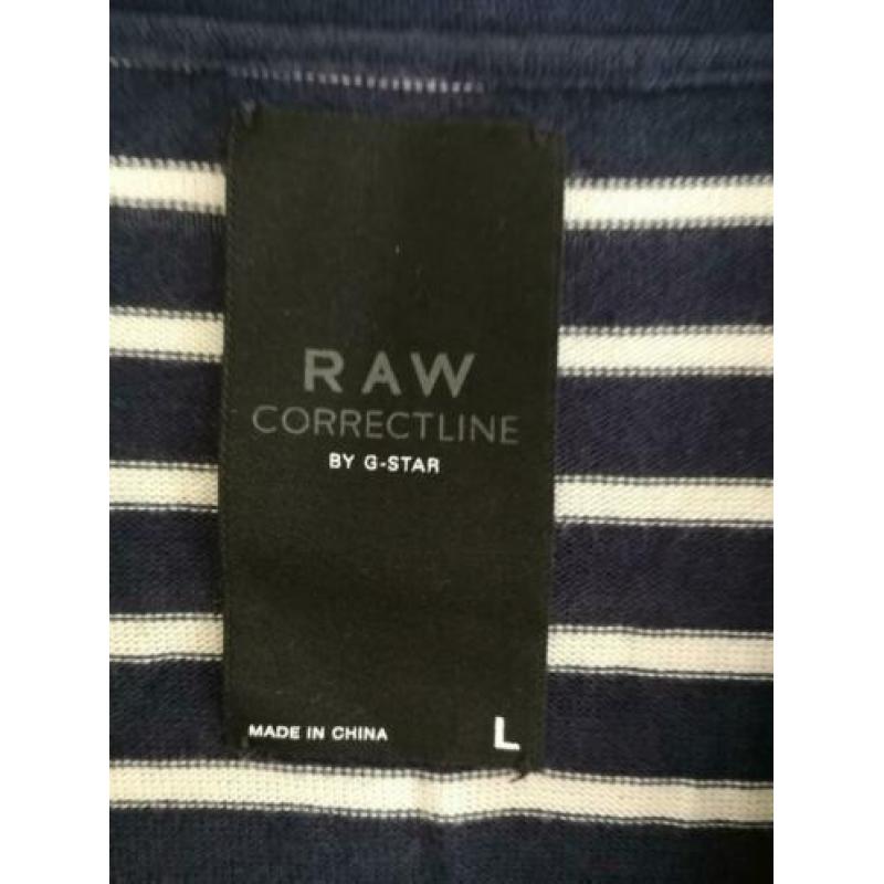 Gstar vest blauw wit mt l