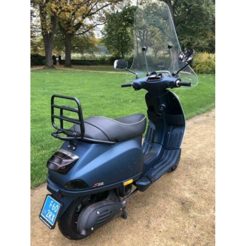 Vespa S50 4takt mat blauw