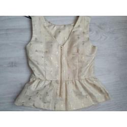 Beige setje met gouden print