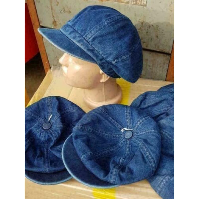 100 hippe vintage denim , spijkerstof pet , cap , petten