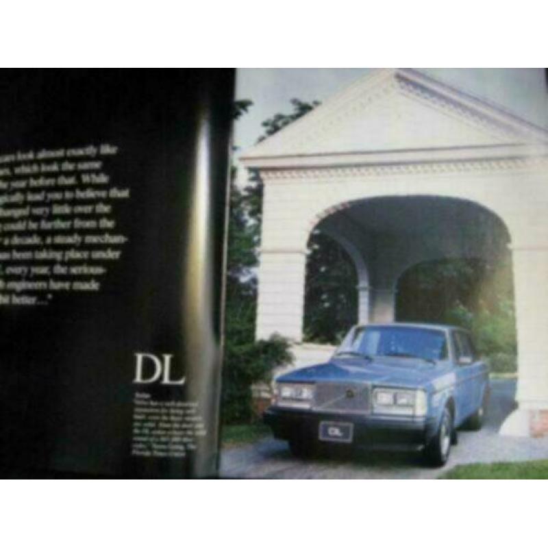 1984 Volvo DL, GL en Turbo Brochure USA