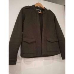 Maison scotch groen sweat jasje NIEUW maat 1/S