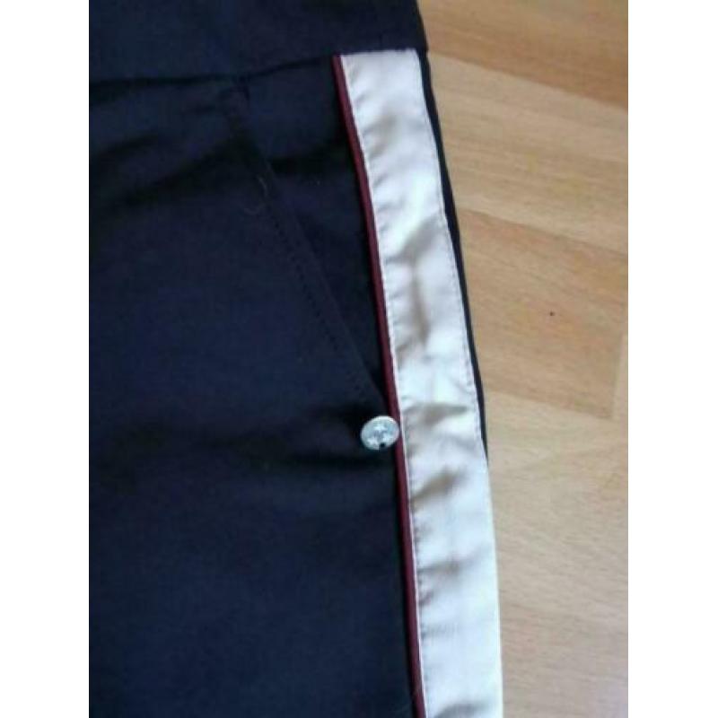 Maison Scotch tailored mooie zwarte 7/8 pantalon met bies M