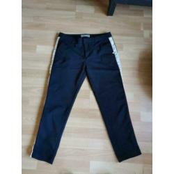 Maison Scotch tailored mooie zwarte 7/8 pantalon met bies M
