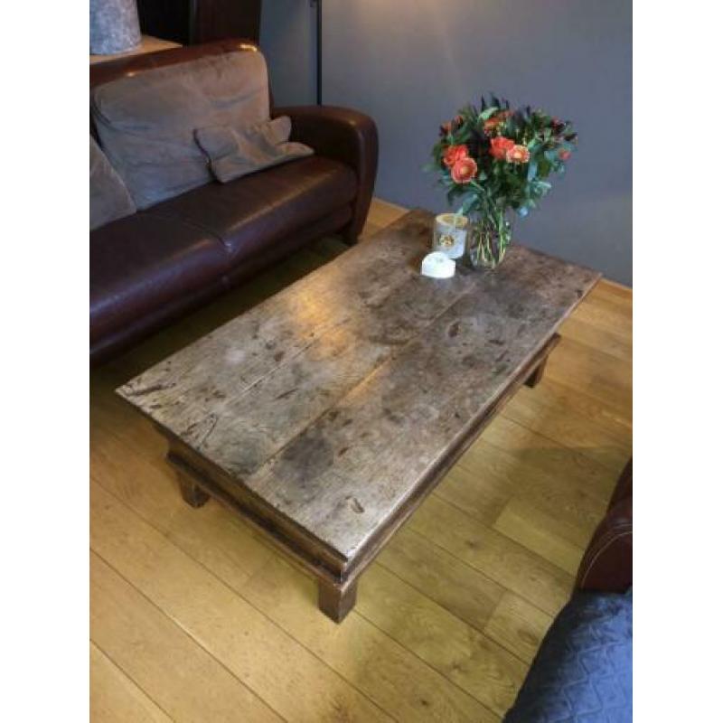 Teakhouten salontafel (afmeting 1380 x 750)