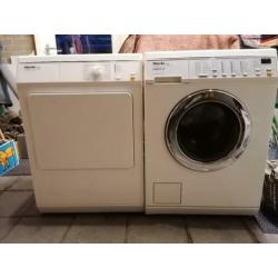 Mielé wasdroger en wasmachine