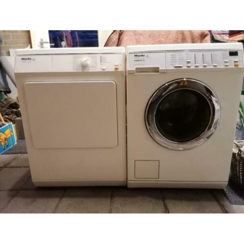 Mielé wasdroger en wasmachine