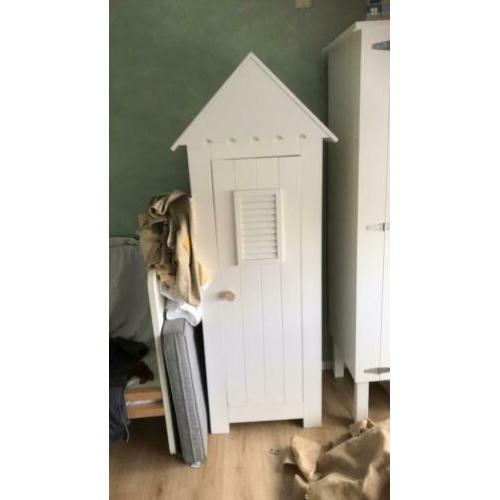 Strandkast kledingkast wit voor kinderkamer wit