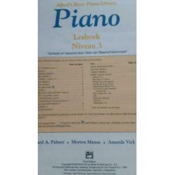 Alfred's Basic Piano Library Piano lesboek niveau 3