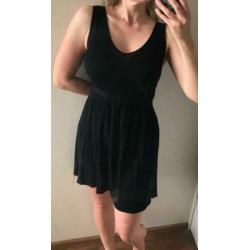Supertrash fijngebreide zwarte jurk little black dress M