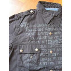 Zwarte stoere blouse, maat 152 (COOL CAT)