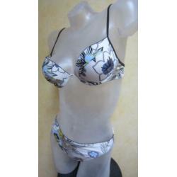 38B Nieuw wit blauw voorgevormde beugel bikini, 38 B
