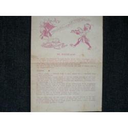 Brochure Sinterklaas 1948 Den haag voedingsraad recepten