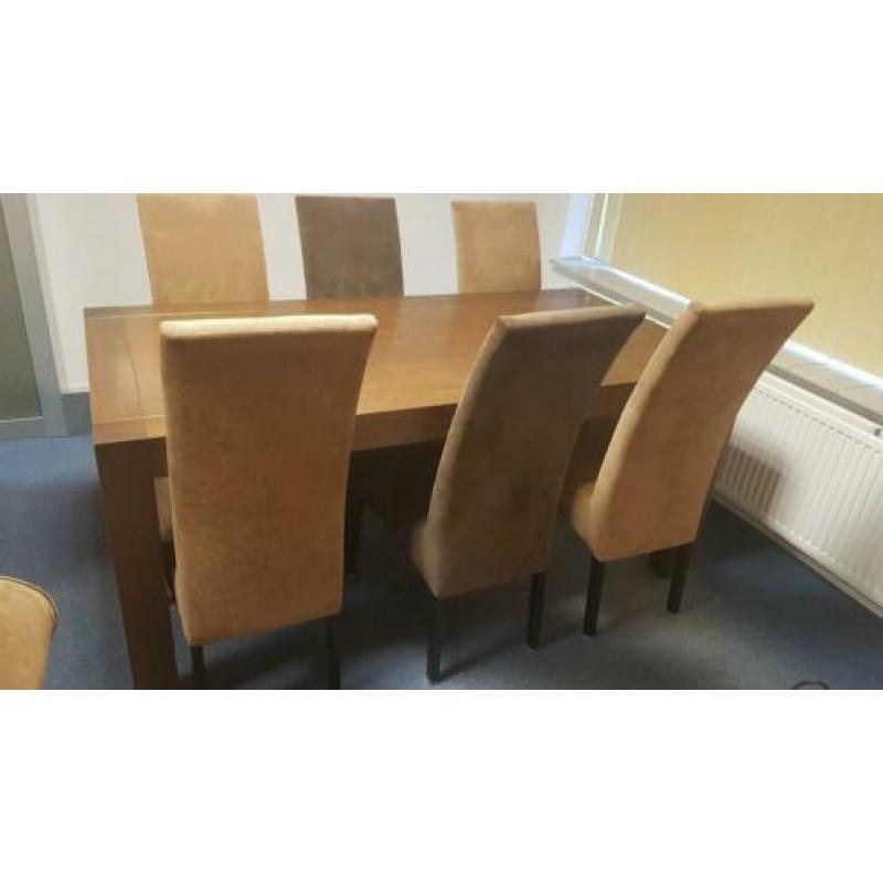 Eethoek met 6 stoelen