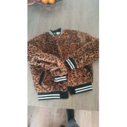 NIEUW! Jas bomberjack vest met tijgerprint 9lemons maat XL