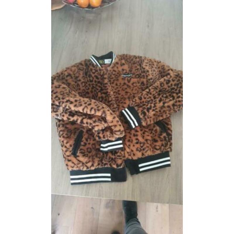 NIEUW! Jas bomberjack vest met tijgerprint 9lemons maat XL